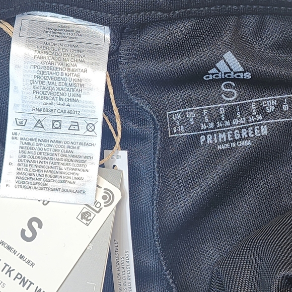 Adidas Tiro 21 Black White Striped Trackpant Women Size Small - Picture 9 of 11